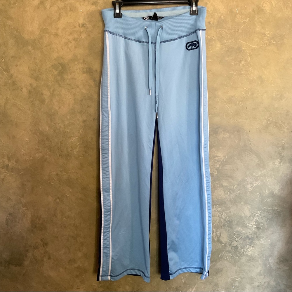 Vintage Y2K Ecko Red Sporty Two Tone Low Rise Wide Leg Pants